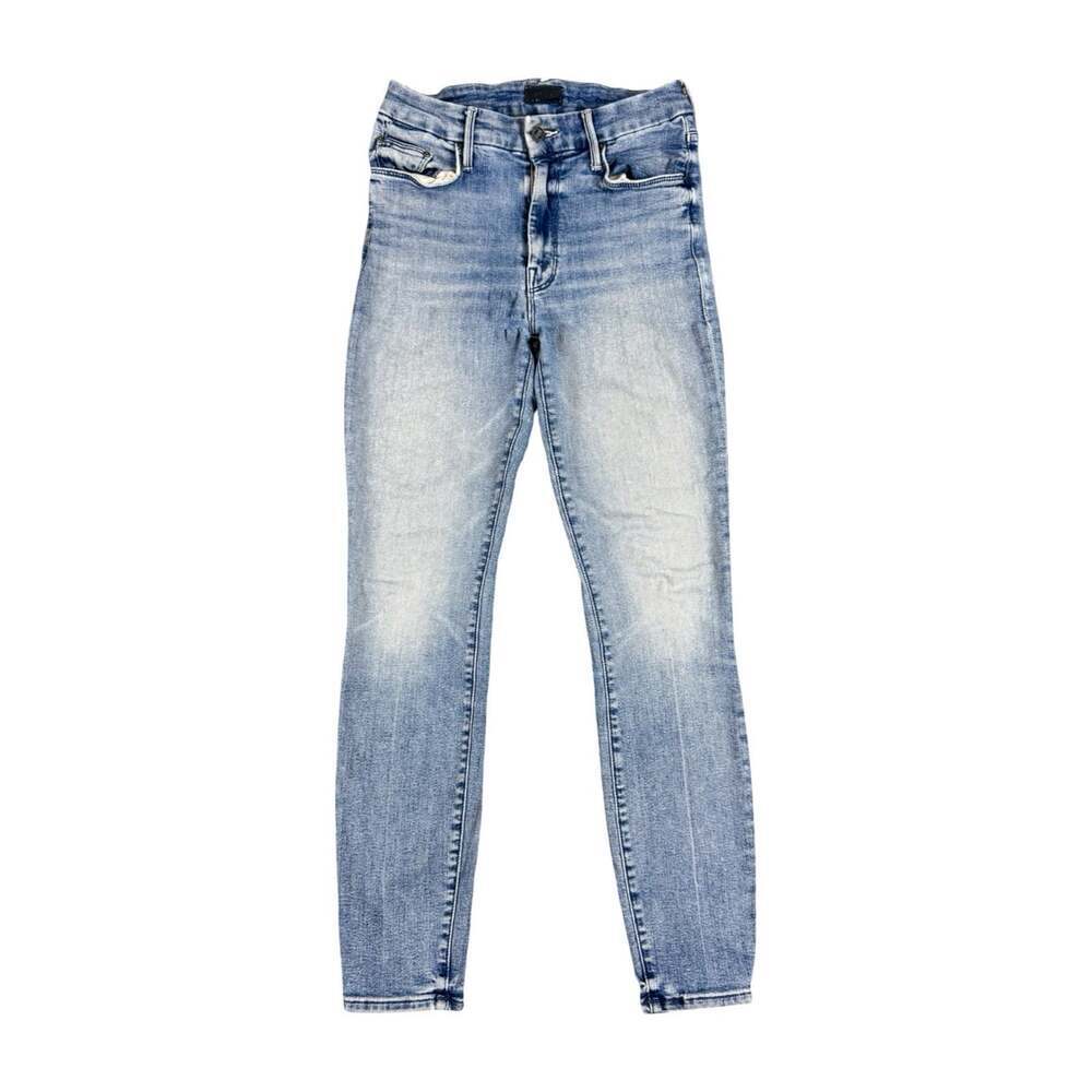Mother Jeans Light Wash Distressed The Looker Ankle Size 26